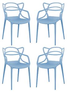 LALU - set di 4 sedie in plastica