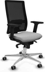 Sedia da ufficio Piqueras y Crespo, modello 2D086G0, colore grigio chiaro