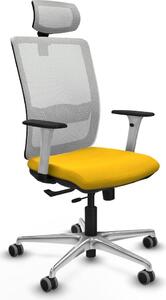 Sedia da ufficio Piqueras y Crespo, modello 1B086G2, colore giallo