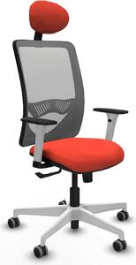Sedia da ufficio con poggiatesta, modello Zulema Piqueras y Crespo, codice 1B026G1, colore arancione scuro