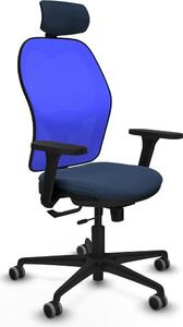 Sedia da ufficio con poggiatesta Jorquera Piqueras y Crespo 3D036G2 Blu navy