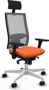 Sedia da ufficio Horna Piqueras y Crespo, modello 3D026N1, colore arancione