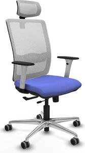 Sedia da ufficio Piqueras y Crespo, modello 1B086G2, colore azzurro chiaro