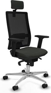 Sedia da ufficio Piqueras y Crespo 2D086N2, colore nero
