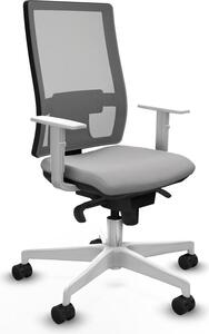 Sedia da ufficio Horna Piqueras y Crespo, modello 4B026N0, colore grigio chiaro