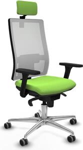 Sedia da ufficio Piqueras y Crespo, modello 3D086G2, colore pistacchio