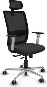 Sedia da ufficio Piqueras y Crespo, modello 1B086G2, colore nero