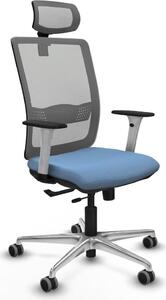 Sedia da ufficio Piqueras y Crespo, modello 1B086G2, colore blu cielo