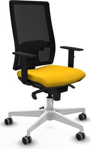 Sedia da ufficio Horna Piqueras y Crespo, modello 1D026G0, colore giallo