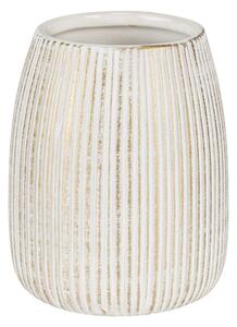 Portaspazzolino bianco/dorato in ceramica Pascoli – Wenko