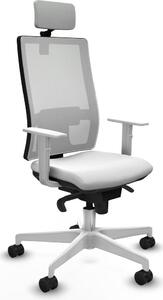 Sedia da ufficio Piqueras y Crespo, modello 4B026N2, colore bianco