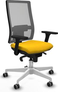 Sedia da ufficio Horna Piqueras y Crespo, modello 3D026G0, colore giallo