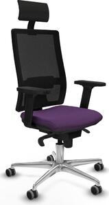 Sedia da ufficio con poggiatesta Piqueras y Crespo 2D086G1 Viola
