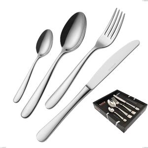 Confezione vetrina 24 pezzi Beta, 18.10 (AISI304), spessore 4mm, finitura inox lucido a specchio
