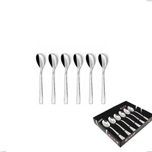 Confezione vetrina 6 pezzi caff� Etoile Inox , 18/10 (AISI304), spessore 4 mm finitura inox lucido a specchio