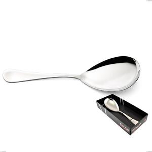 Confezione vetrina 1 pezzi pala riso Milano inox 18/10 , Acciaio inox 18/10 (AISI304) lucido a specchio, spessore 2,5 mm
