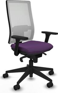 Sedia da ufficio Piqueras y Crespo, modello 3D066N0, colore lilla