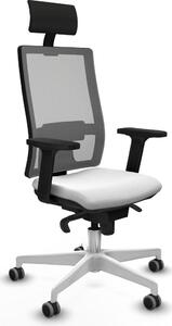 Sedia da ufficio Horna Piqueras y Crespo, modello 2D026G1, colore bianco
