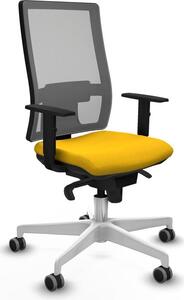 Sedia da ufficio Horna Piqueras y Crespo, modello 1D026G0, colore giallo