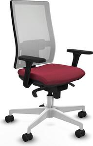 Sedia da ufficio Horna Piqueras y Crespo, modello 3D026N0, colore granata