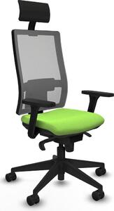 Sedia da ufficio Horna Piqueras y Crespo, modello 3D066N1, colore pistacchio