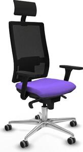 Sedia da ufficio con poggiatesta Piqueras y Crespo 3D086G1 Viola