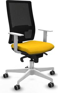 Sedia da ufficio Horna Piqueras y Crespo, modello 4B026G0, colore giallo