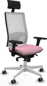 Sedia da ufficio Horna Piqueras y Crespo, modello 3D026G1, colore rosa