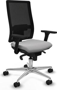Sedia da ufficio Piqueras y Crespo, modello 3D086N0, colore grigio chiaro