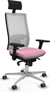 Sedia da ufficio Horna Piqueras y Crespo, modello 3D086G1, colore rosa