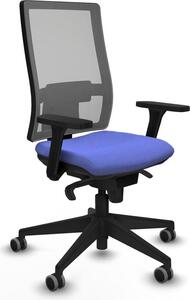 Sedia da ufficio Horna Piqueras y Crespo, modello 3D066G0, colore azzurro chiaro