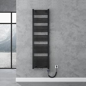 Doporro Radiatore Piatto 180x50cm con Elemento Riscaldante 1000W, Radiatore Scaldasalviette Termoarredo da Bagno Riscaldamento Elettrico o da Acqua Calda RHE in Acciaio, Antracite