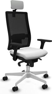 Sedia da ufficio Piqueras y Crespo modello 3D026N2, colore bianco