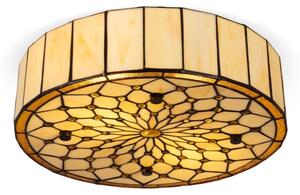 Brilagi - Plafoniera Tiffany in vetro colorato AVORIO 3xE27/60W/230V diam. 40 cm