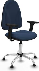 Sedia da ufficio Piqueras y Crespo modello B2D05RT, colore blu navy