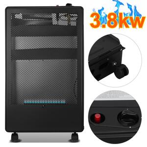 Fornello a gas portatile Vigevee con fiamma blu, 3800 W, pieghevole e mobile, adatto per bombole di GPL fino a 15 kg