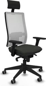 Sedia da ufficio Horna Piqueras y Crespo, modello 3D066G1, colore nero