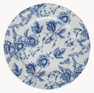 Set di 6 piatti piani Vienna Blue Roses