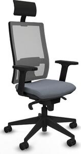 Sedia da ufficio Horna Piqueras y Crespo, modello 2D066N1, colore grigio