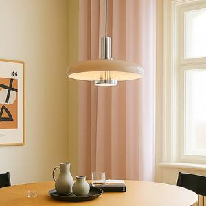 Lampada a sospensione Branford Lindby, dimmerabile, Crema / Ambra, Soggiorno / Sala da pranzo, Metallo, Vintage, Lampada a sospensione