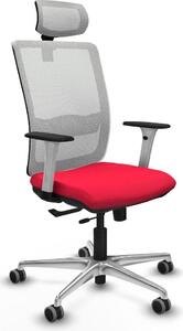 Sedia da ufficio Piqueras y Crespo, modello 1B086G2, colore rosso