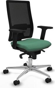 Sedia da ufficio Piqueras y Crespo, modello 2D086N0, colore verde smeraldo