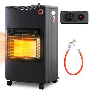 Ikodm, stufa a gas portatile da 4,2 kW, pieghevole, riscaldatore a gas a infrarossi per GPL, accensione piezoelettrica, 5 ruote, prodotto in Germania