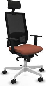 Sedia da ufficio Piqueras y Crespo, modello 1D026N1, colore marrone