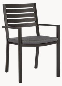 Set di 4 sedie da giardino impilabili con braccioli Helina
