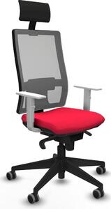 Sedia da ufficio Horna Piqueras y Crespo, modello 4B066G1, colore rosso