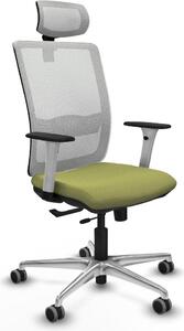 Sedia da ufficio Piqueras y Crespo, modello 1B086G2, colore verde
