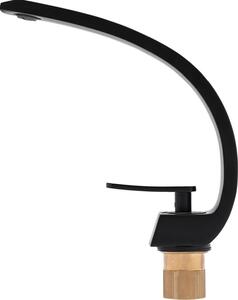 Rubinetto - Rubinetto lavabo - Montaggio su piano - Acciaio inossidabile - Ottone - Attacco G3/8 - Nero