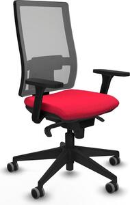 Sedia da ufficio Horna Piqueras y Crespo, modello 3D066G0, colore rosso