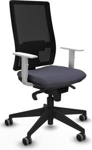 Sedia da ufficio Piqueras y Crespo, modello 4B066G0, colore grigio scuro